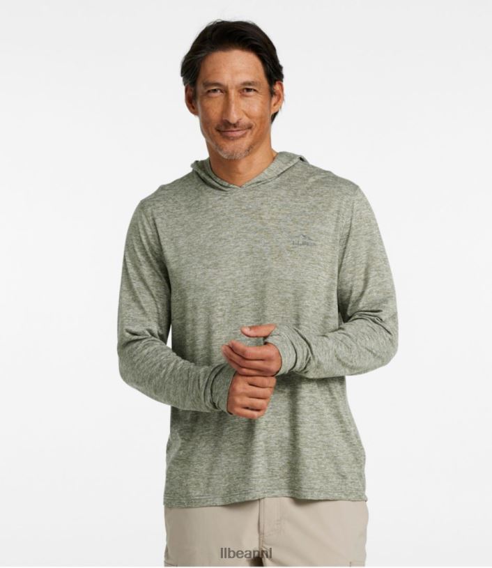 L.L.Bean Heren Insect Shield pro gebreide hoodie zilver berk kleding VT0644849