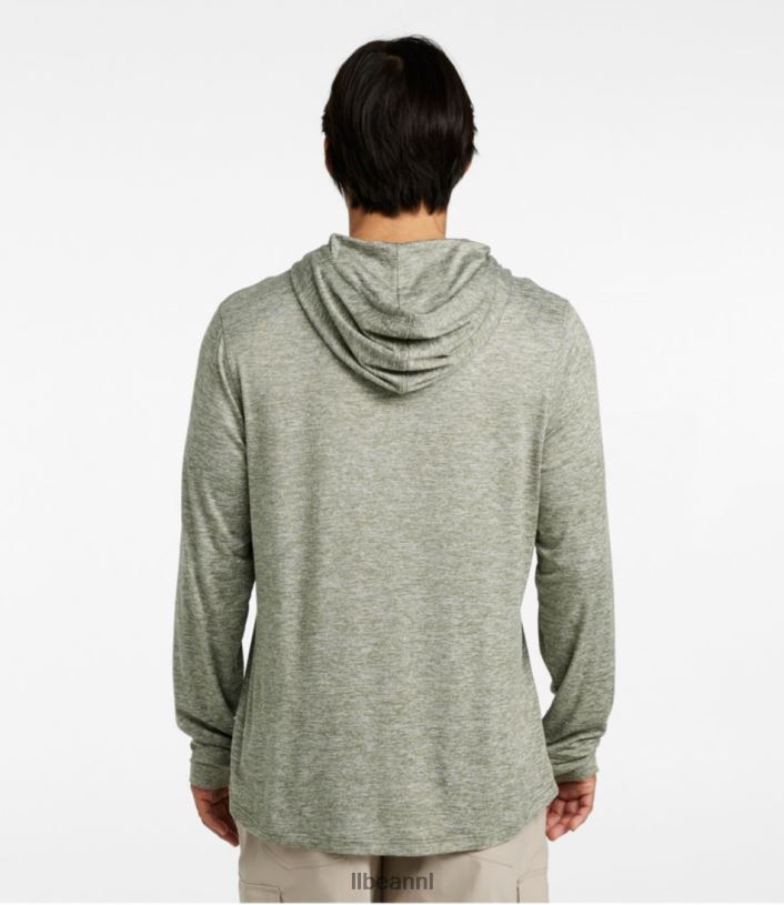 L.L.Bean Heren Insect Shield pro gebreide hoodie zilver berk kleding VT0644849