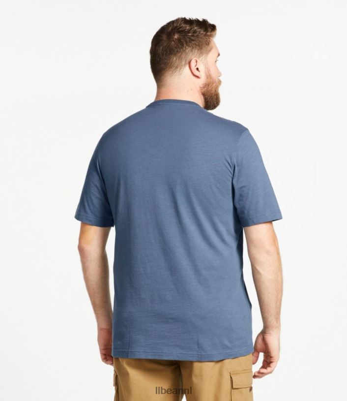 L.L.Bean Heren Lakewashed T-shirt van biologisch katoen warm goud kleding VT0646925