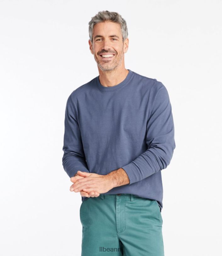 L.L.Bean Heren Lakewashed T-shirt van biologisch katoen zeepijnboom kleding VT0645851