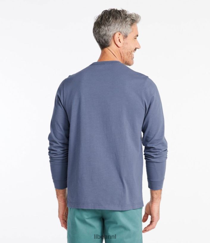L.L.Bean Heren Lakewashed T-shirt van biologisch katoen zeepijnboom kleding VT0645851