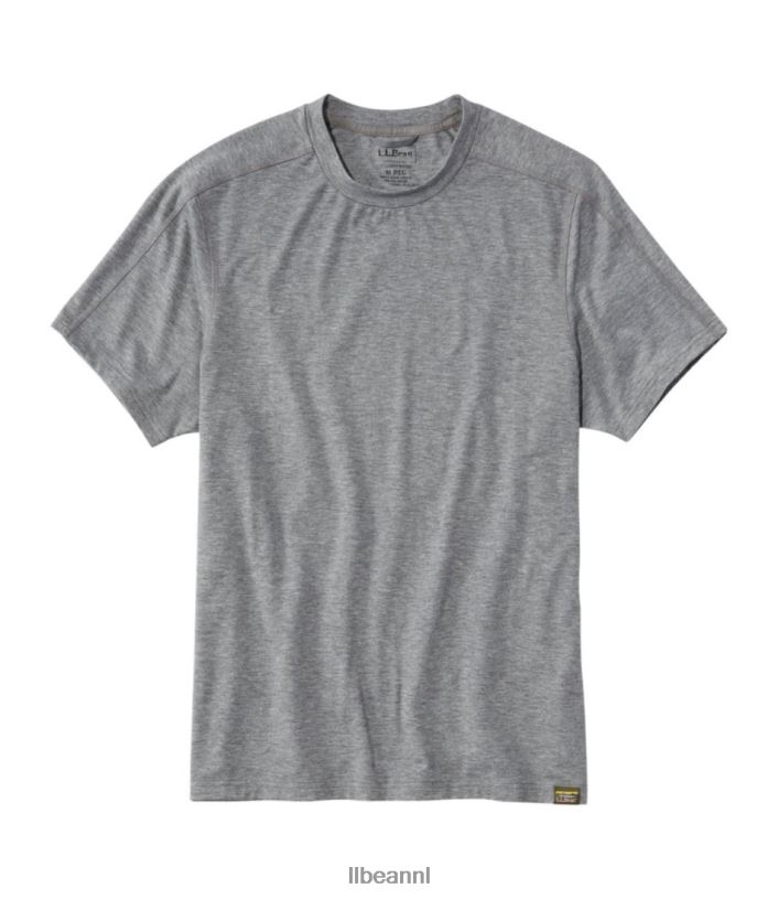 L.L.Bean Heren alledaags sunsmart-T-shirt grijze heide kleding VT0646502