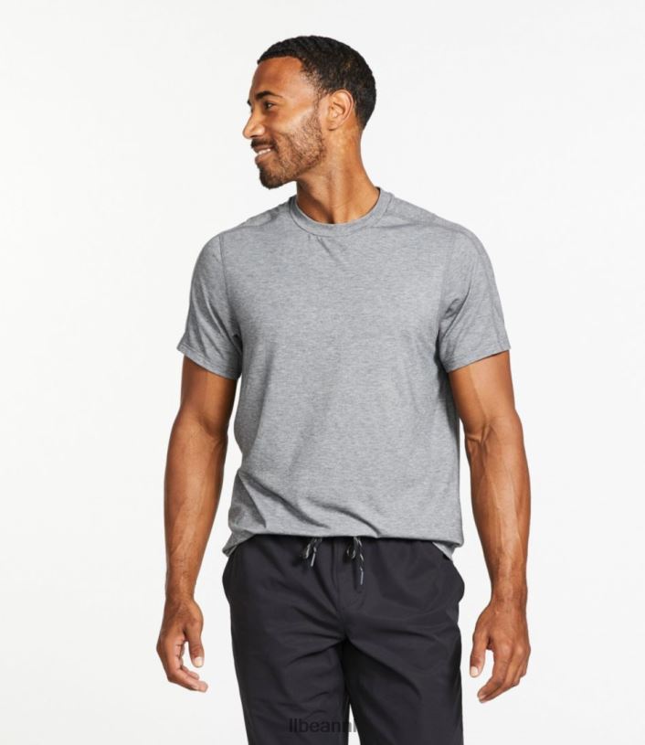 L.L.Bean Heren alledaags sunsmart-T-shirt grijze heide kleding VT0646502