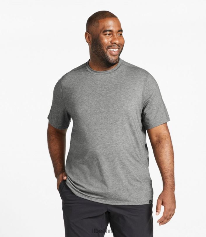 L.L.Bean Heren alledaags sunsmart-T-shirt grijze heide kleding VT0646502