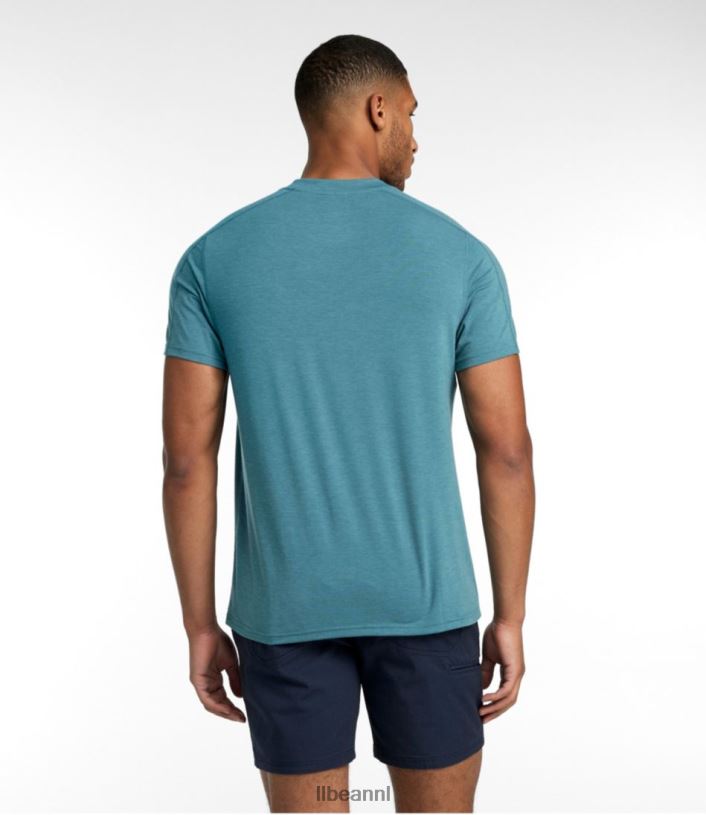 L.L.Bean Heren alledaags sunsmart-T-shirt regenbooglogo kleding VT0646574