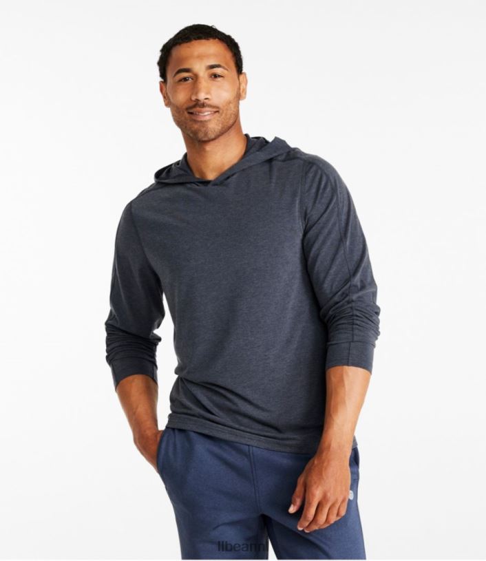 L.L.Bean Heren alledaags sunsmart-T-shirt rode wijn kleding VT0644795