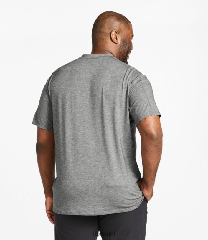 L.L.Bean Heren alledaags sunsmart-T-shirt rode wijn kleding VT0646946