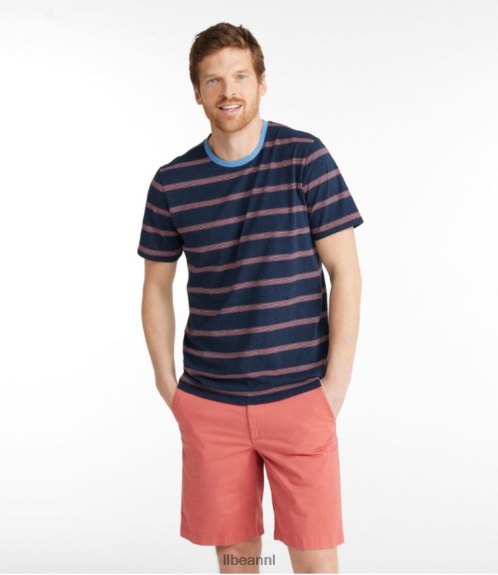 L.L.Bean Heren comfort stretch pima T-shirt warm goud kleding VT064430