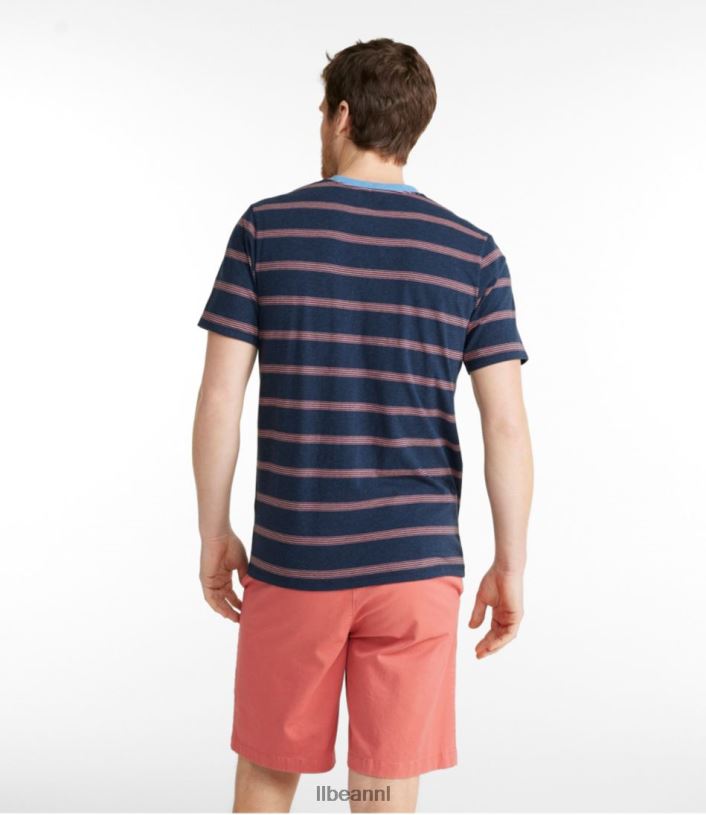 L.L.Bean Heren comfort stretch pima T-shirt warm goud kleding VT064430