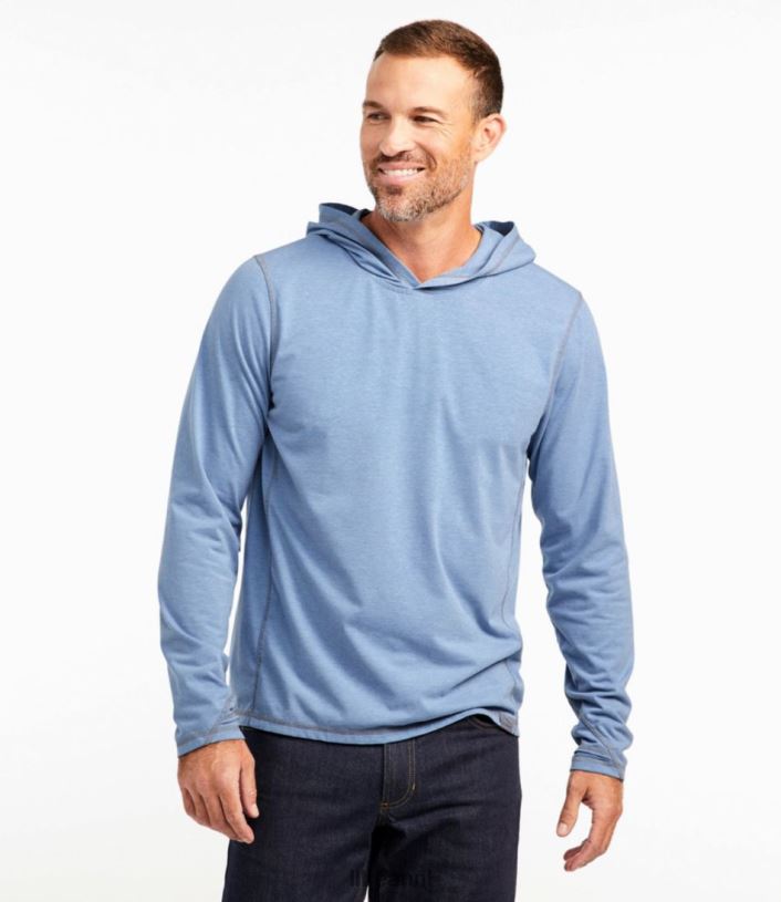 L.L.Bean Heren hoodie met insectenschild stoffige salie kleding VT0645818