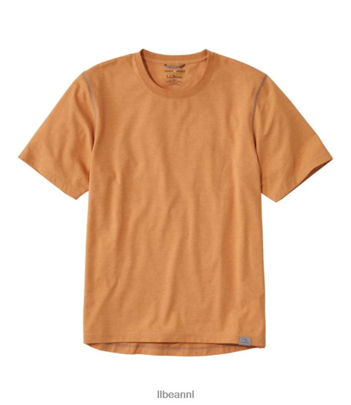 L.L.Bean Heren insectenschild veld-T-shirt donker barnsteen kleding VT0644819