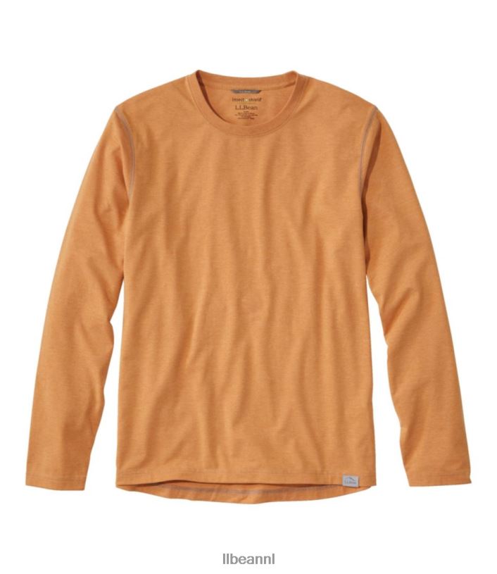 L.L.Bean Heren insectenschild veld-T-shirt donker barnsteen kleding VT0645230