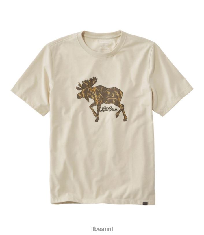 L.L.Bean Heren jagers grafisch T-shirt klei kleding VT0647297