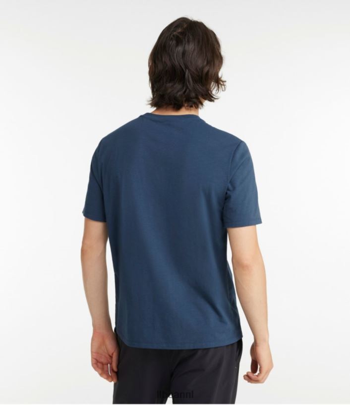 L.L.Bean Heren ontdekkingsreiziger slub T-shirt donker roodbruin kleding VT0644816