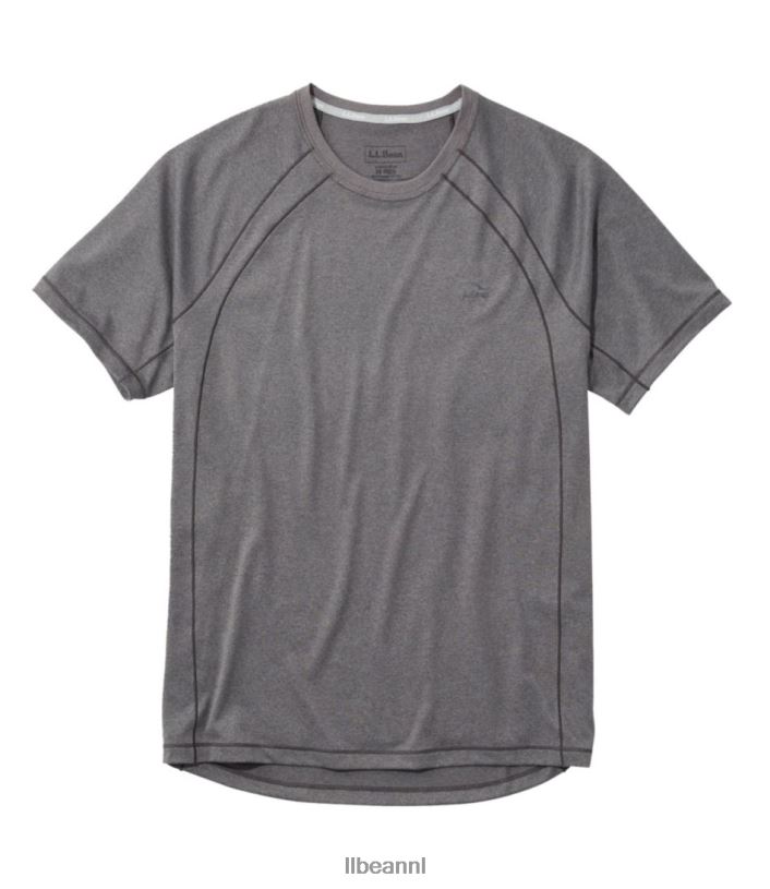 L.L.Bean Heren sneldrogend trail-T-shirt met korte mouwen grafiet kleding VT0643154