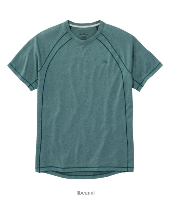 L.L.Bean Heren sneldrogend trail-T-shirt met korte mouwen zachte sparren kleding VT064265