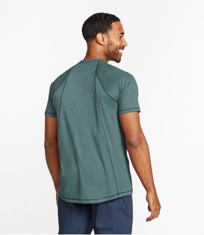 L.L.Bean Heren sneldrogend trail-T-shirt met korte mouwen zachte sparren kleding VT064265