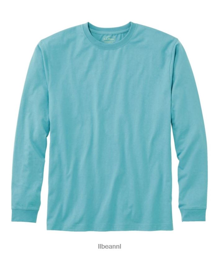 L.L.Bean Heren zorgeloos krimpvrij T-shirt zeewater kleding VT0644624