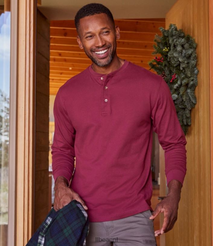 L.L.Bean Heren zorgeloos krimpvrij T-shirt zeewater kleding VT0644651