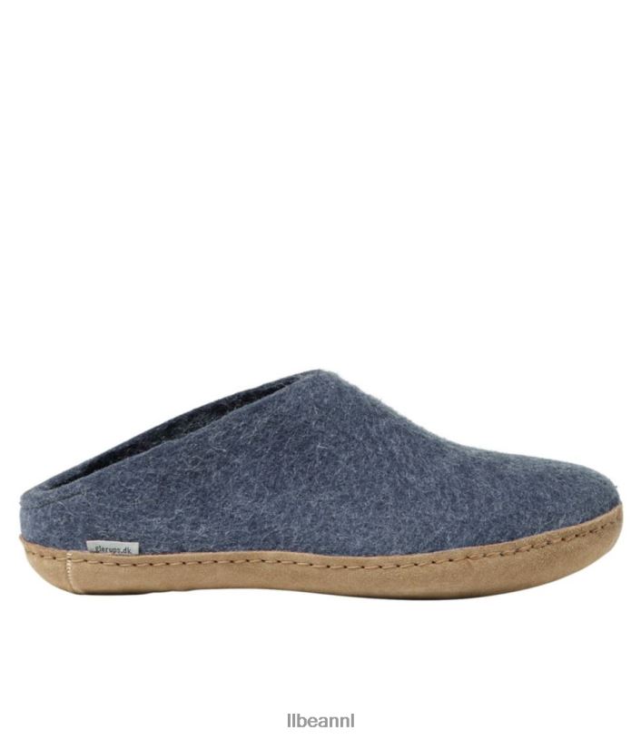 L.L.Bean Heren Glerups wollen pantoffels denim schoenen VT0646109