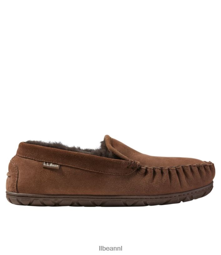 L.L.Bean Heren slechte goede pantoffels chocolade bruin schoenen VT0646085
