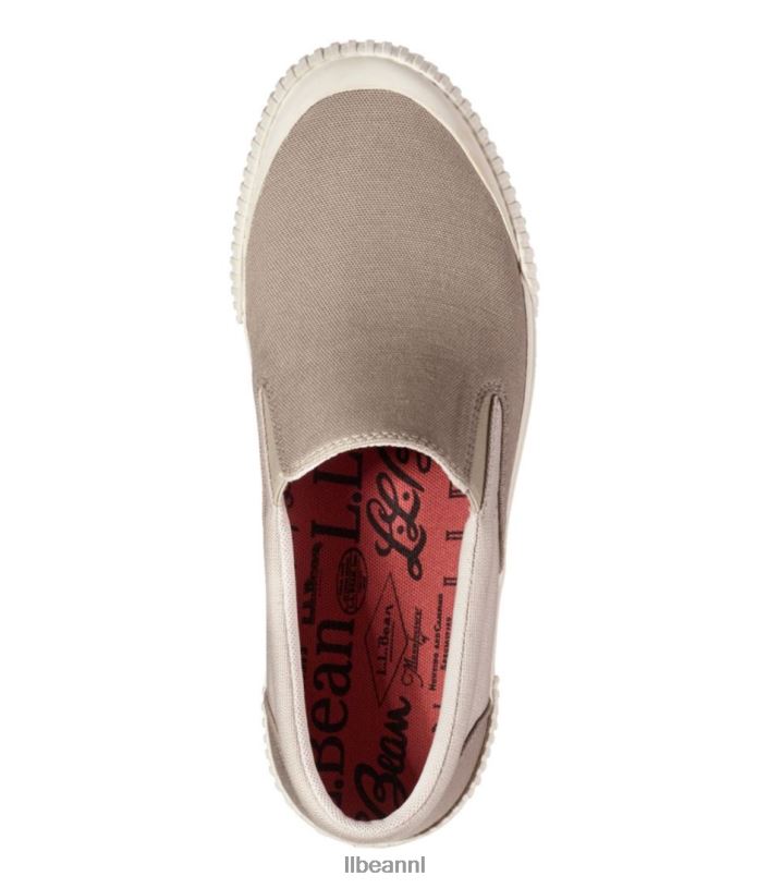 L.L.Bean Heren eco hout canvas schoenen riviersteen/zilverzand schoenen VT0641072