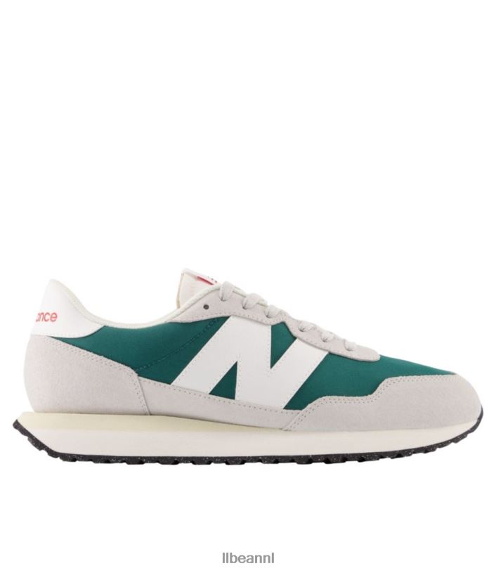 L.L.Bean Heren new balance 237 hardloopschoenen grijze stof/vintage blauwgroen/wit schoenen VT0646703