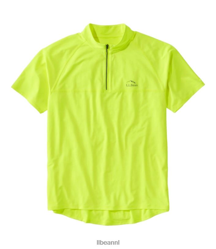L.L.Bean Heren comfortabel fietsshirt elektrisch geel kleding VT0643334