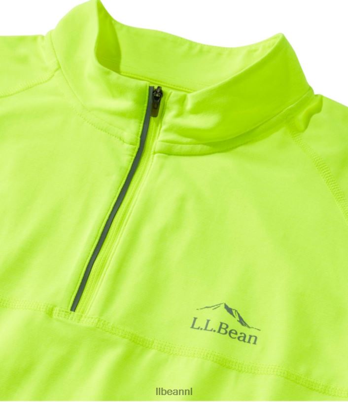L.L.Bean Heren comfortabel fietsshirt elektrisch geel kleding VT0643334