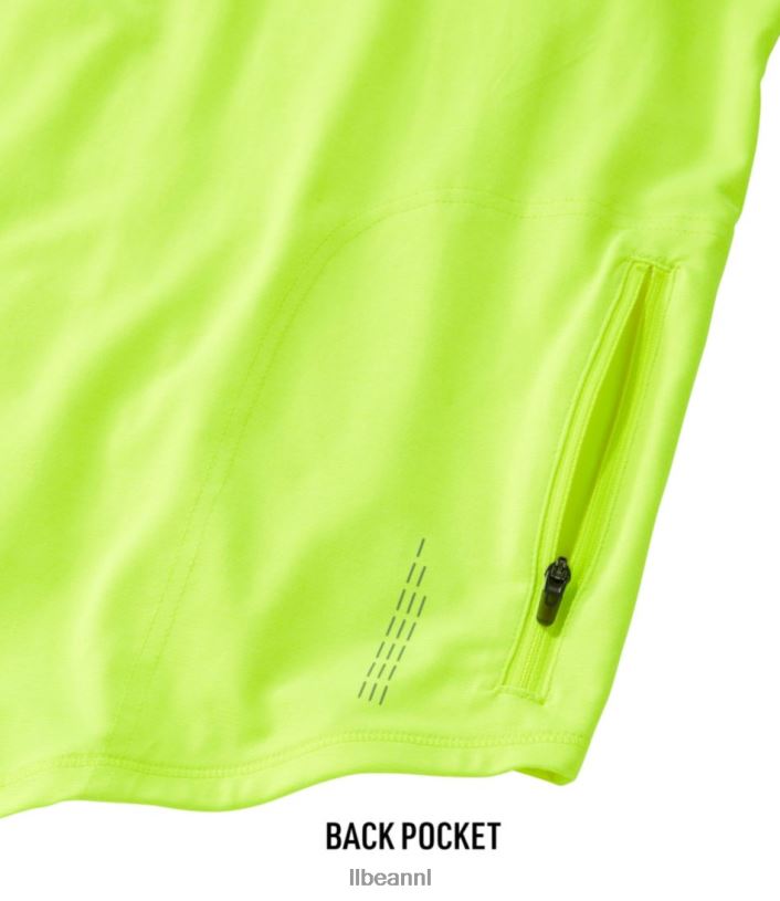 L.L.Bean Heren comfortabel fietsshirt elektrisch geel kleding VT0643334