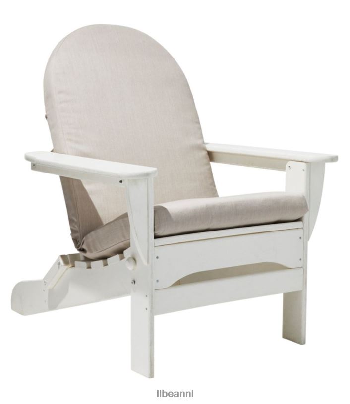 L.L.Bean unisex Casco Bay Adirondack stoel zit- en rugkussen zand achtertuin en terras VT0644456