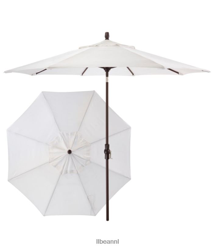 L.L.Bean unisex Sunbrella marktparaplu aluminium zeezout achtertuin en terras VT0642626