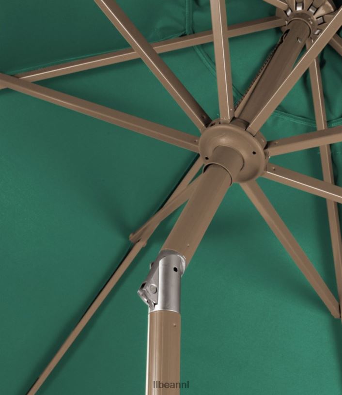 L.L.Bean unisex Sunbrella marktparaplu aluminium zeezout achtertuin en terras VT0642626