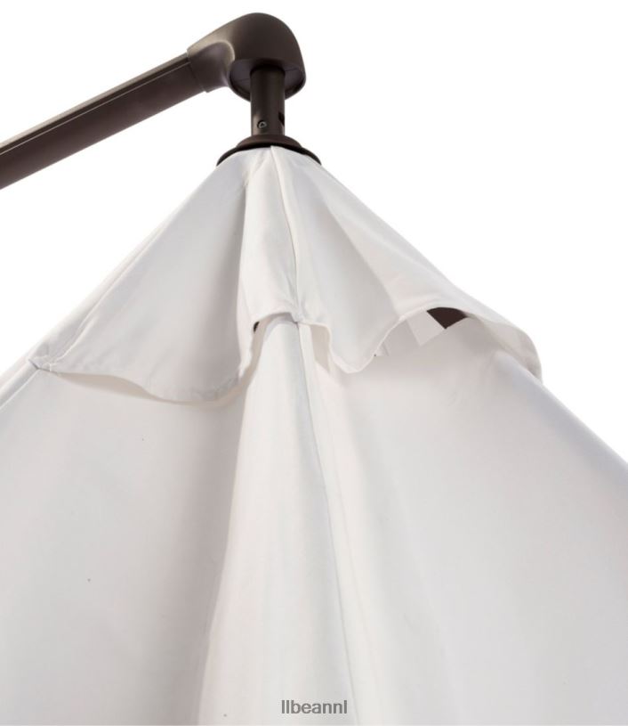 L.L.Bean unisex sunbrella market cantilever 10\' achthoekige paraplu met standaardset zeezout achtertuin en terras VT0642785