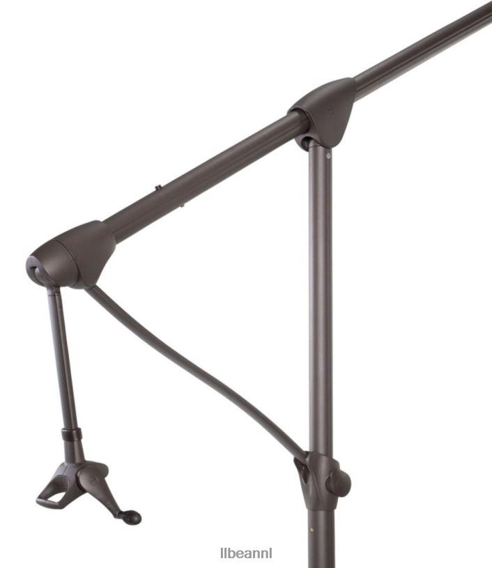 L.L.Bean unisex sunbrella market cantilever 10\' achthoekige paraplu met standaardset zeezout achtertuin en terras VT0642785