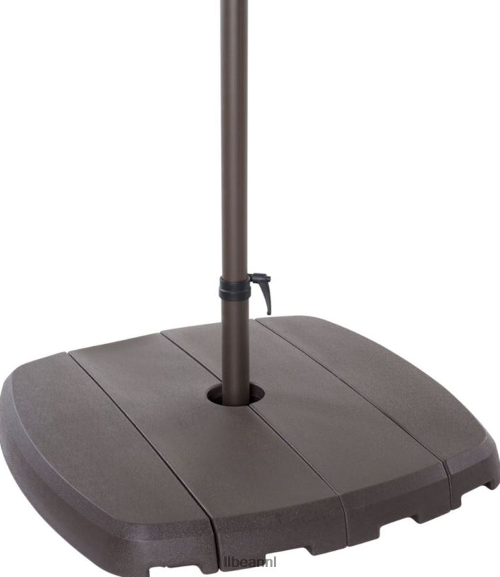 L.L.Bean unisex sunbrella market cantilever 10\' achthoekige paraplu met standaardset zeezout achtertuin en terras VT0642785