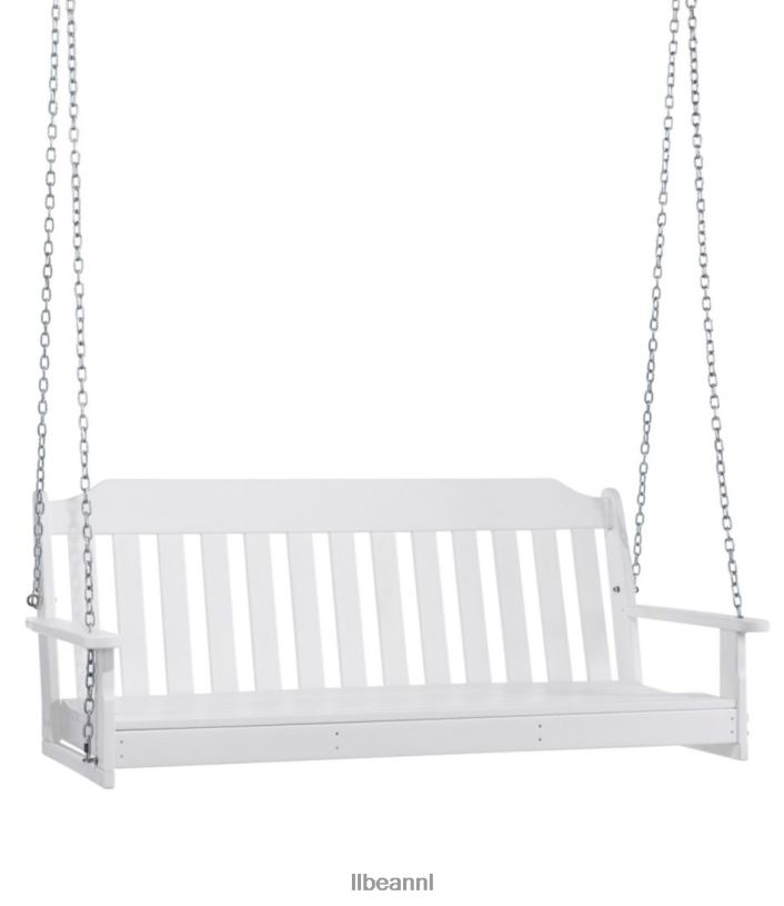 L.L.Bean unisex 60'' schommelbank voor alle weersomstandigheden wit achtertuin en terras VT0645623