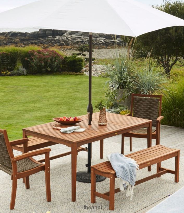 L.L.Bean unisex Eucalyptus boerderijbank natuurlijk achtertuin en terras VT0642806