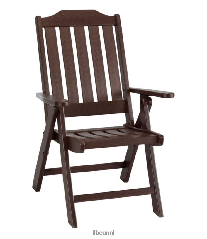 L.L.Bean unisex klapstoel voor alle weersomstandigheden mahonie achtertuin en terras VT0645593