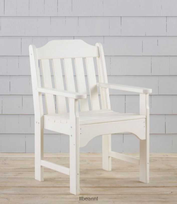 L.L.Bean unisex tuinstoel voor alle weersomstandigheden leigrijs achtertuin en terras VT0645614