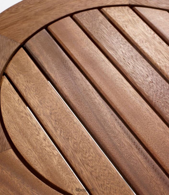 L.L.Bean unisex Eucalyptus ronde bijzettafel natuurlijk achtertuin en terras VT0642695