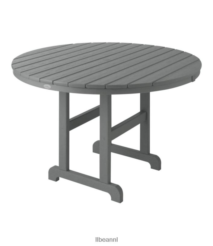 L.L.Bean unisex eettafel voor alle weersomstandigheden leigrijs achtertuin en terras VT0646370