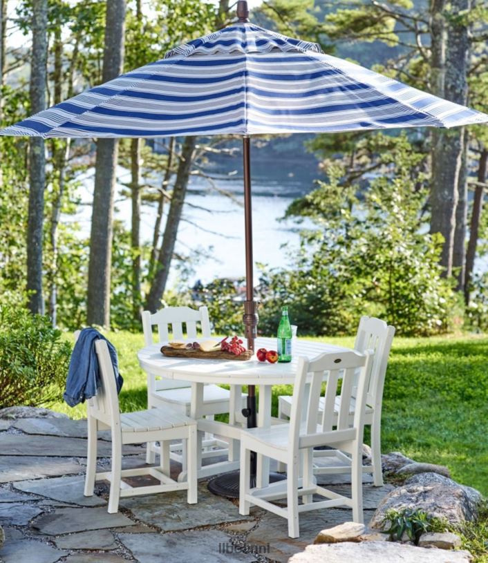 L.L.Bean unisex eettafel voor alle weersomstandigheden leigrijs achtertuin en terras VT0646370