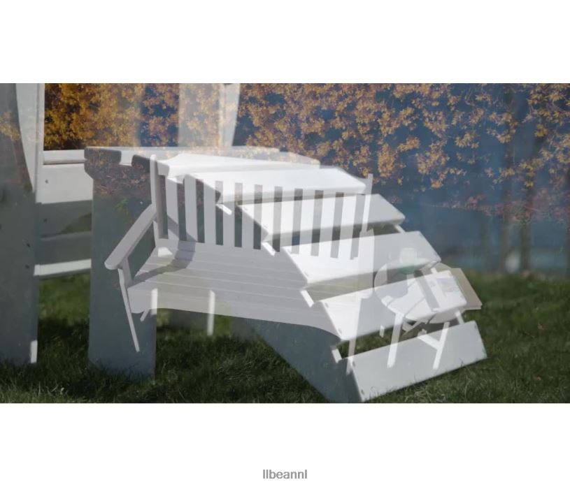 L.L.Bean unisex eettafel voor alle weersomstandigheden leigrijs achtertuin en terras VT0646370