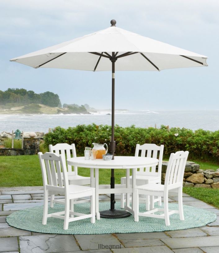 L.L.Bean unisex eettafel voor alle weersomstandigheden wit achtertuin en terras VT0645620