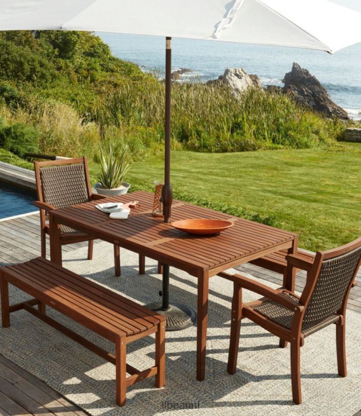 L.L.Bean unisex eucalyptus boerderijtafel natuurlijk achtertuin en terras VT0642794