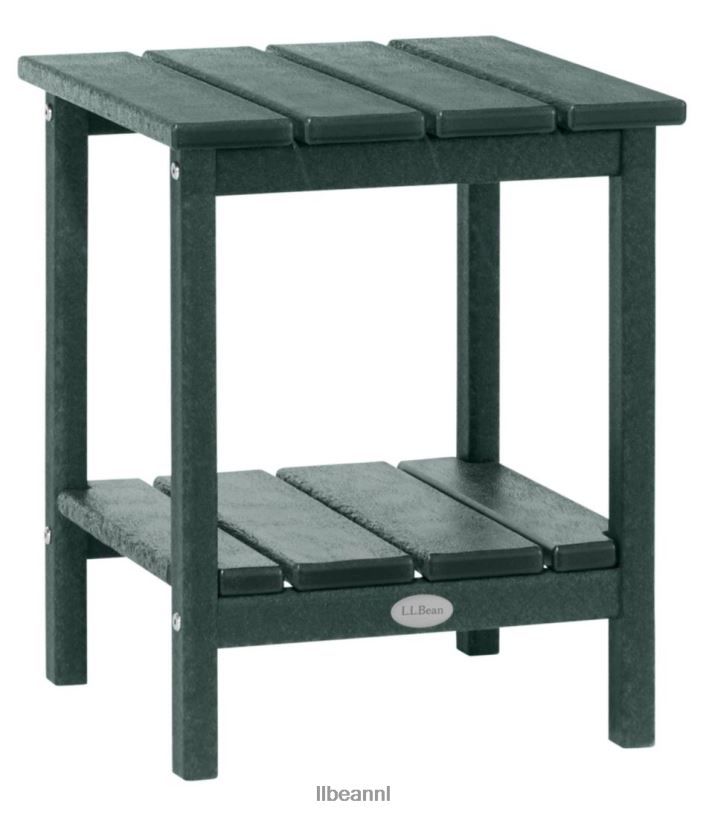 L.L.Bean unisex vierkante bijzettafel voor alle weersomstandigheden groente achtertuin en terras VT0644363