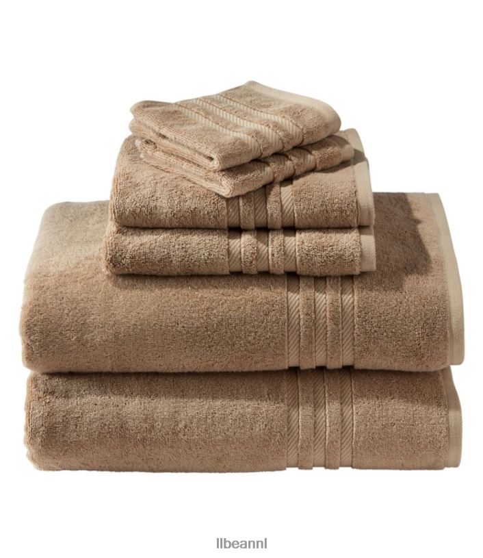 L.L.Bean unisex Biologische katoenen handdoekenset takje bad VT0644411
