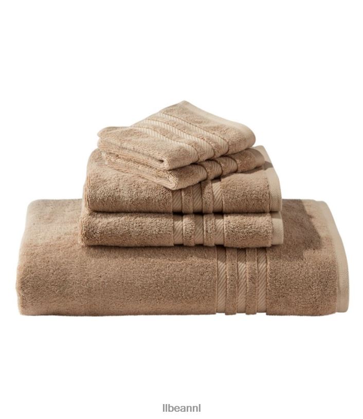 L.L.Bean unisex biologische katoenen handdoek takje bad VT0644345