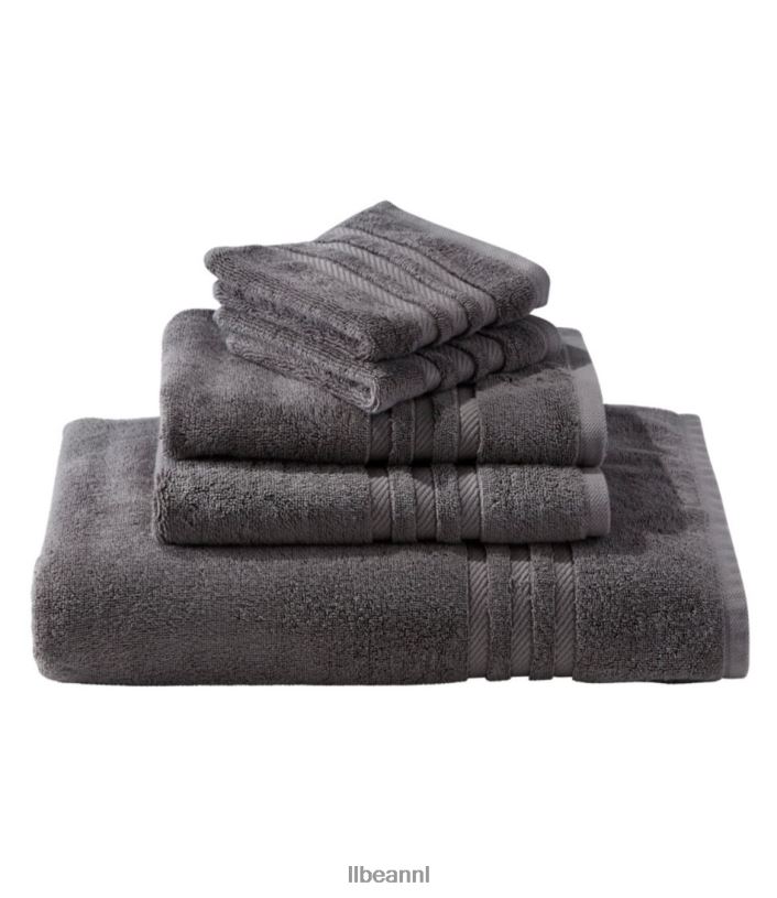 L.L.Bean unisex biologische katoenen handdoek veldspaat bad VT0646802